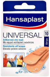 Hansaplast Universal Strips Water Resistant 10τμχ