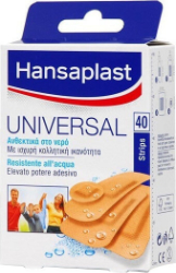 Hansaplast Universal Αδιάβροχα Αυτοκόλλητα Επιθέματα 40τμχ 35