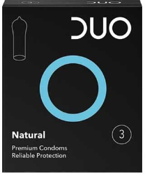 Duo Natural Premium Condoms Reliable Protection 3τμχ