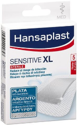 Hansaplast Sensitive XL Sterile 6x7cm 5τμχ