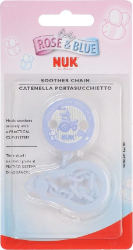 Nuk Duo Baby Blue Soother Chain 1τμχ