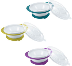 Nuk Easy Learning Eating Bowl 6m+ Μπολ Φαγητού με 2 Καπάκια 1τμχ 155