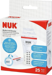 Nuk Breast Milk Storage Pouches Σακουλάκια Αποθήκευσης Μητρικού Γάλακτος 25τμχ 100