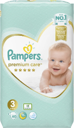 Pampers Premium Care No3 5-9kg 60τμχ