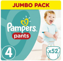 Pampers Pants Jumbo Pack No4 (Maxi) 8-14 kg 52τμχ