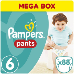 Pampers Mega Box Pants Extra Large No6 16+kg 88τμχ