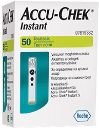 Roche Accu Chek Instant Blood Glucose Test Strip Ταινίες Μέτρησης Σακχάρου 50strips 30