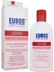 Eubos Liquid Washing Emulsion Red Υγρό Καθαρισμού Προσώπου & Σώματος με Άρωμα 200ml 258