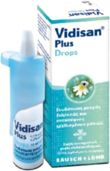 Bausch & Lomb Vidisan Plus Drops Σταγόνες Οφθαλμικές Λιπαντικές 10ml 40