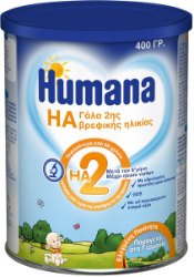 Humana HA 2 Hypoallergenic Baby Milk Powder 6m+ 400gr