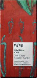 Vivani Organic Edel Bitter Chilli 70% Cacao Equador 100gr