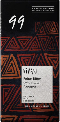 Vivani Organic Chocolate Dark with 99% Panama Cocoa 80gr