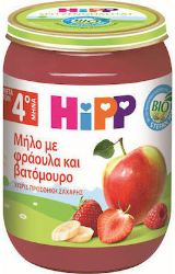 Hipp Fruchtbrei Erdbeere mit Himbeere in Apfel 4m+ 190gr