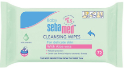 Sebamed Baby Cleansing Wipes Gentle Mildness Aloe Vera 72τμχ