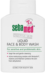 Sebamed Liquid Face Body Wash for Sensitive Skin Ήπιος Καθαρισμός Προσώπου & Σώματος 200ml 257