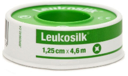Leukosilk 1.25cmx4.6m Επιδεσμική Ταινία Λευκή από Συνθετικό Μετάξι 1τμχ 40