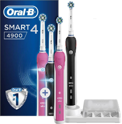 Oral-B Smart4 4900 Duo Pack Black & Pink Ηλεκτρικές Οδοντόβουρτσες 600