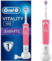 Oral-B Vitality 100 3D White Pink Ηλεκτρική Επαναφορτιζόμενη Οδοντόβουρτσα 1τμχ 281