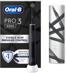 Oral-B Pro 3 3500 Black Edition Ηλεκτρική Οδοντόβουρτσα Με Θήκη Ταξιδίου 550