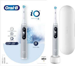 Oral-B iO Series 6 Ηλεκτρική Οδοντόβουρτσα με Αισθητήρα Πίεσης Grey Opal 1τμχ 600