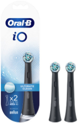 Oral-B iO Ultimate Clean Black Ανταλλακτικές Κεφαλές 2τμχ 100