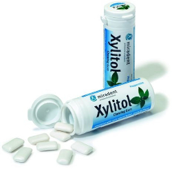 Euromed Miradent Xylitol Chewing Gum Peppermint 30gums
