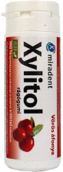  Euromed Miradent Xylitol Chewing Gum Cranberry 30gums