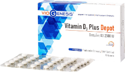 Viogenesis Vitamin D3 Plus Depot 2500IU 90tabs