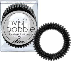 Invisibobble Hair Ring Slim True Black 3τμχ
