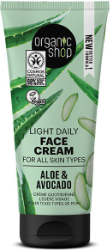 Organic Shop Light Daily FaceCream Aloe & Avocado 50ml