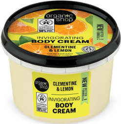 Organic Shop Clementine & Lemon Αναζωογονητική Κρέμα Σώματος Κλημεντίνη & Λεμόνι 250ml 277