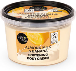 Organic Shop Κρέμα Σώματος Μαλακτική με Γάλα Αμυγδάλου & Μπανάνα 250ml 300