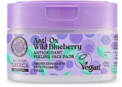 Natura Siberica Anti Ox Wild Blueberry Antioxidant Peeling Face Pads Δίσκοι Προσώπου Καθαρισμού Απολέπισης Αντιοξείδωσης 20τμχ 195