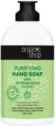 Organic Shop Purifying Hand Soap With Antibacterial Action Κρεμοσάπουνο Χεριών με Αντιβακτηριακή Δράση 500ml 530