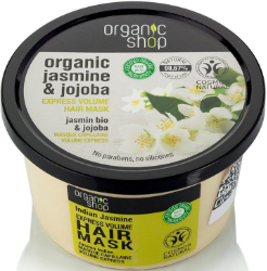Organic Shop Jasmine & Jojoba Hair Mask Express Volume Μάσκα Μαλλιών Γρήγορου Όγκου Γιασεμί & Jojoba 250ml 267