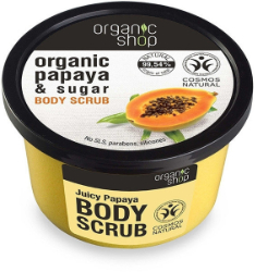 Organic Shop Juicy Papaya Body Scrub Απολεπιστικό Σώματος με Παπάγια 250ml 320