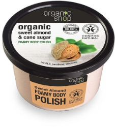 Organic Shop Sweet Almond Foamy Body Polish 250ml
