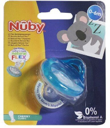 Nuby Cherry Classic Soother Natural Flex 0-6m 1τμχ