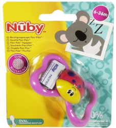 Nuby Paci Pals Oval Pacifier Soother 6-36m 1τμχ	