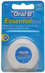Oral-B Essential Waxed Dental Floss Οδοντικό Νήμα Κηρωμένο 50m  50