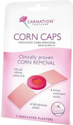 Carnation Footcare Corn Caps Salisylic Acid 5τμχ