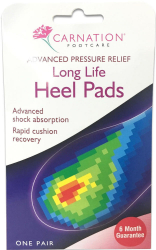 Carnation Footcare Advanced Pressure Relief Heel Pads Πάτοι Απορρόφησης Κραδασμών για Φτέρνες 1ζεύγος 65
