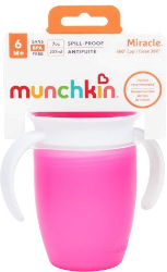 Munchkin Miracle 360° Trainer Cup 6+ Pink 207ml
