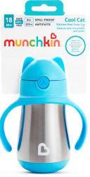 Munchkin Stainless Steel Straw Cup Cool Cat Blue 1τμχ