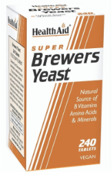 Health Aid Super Brewers Yeast 300mg Συμπλήρωμα Διατροφής με Μαγιά Μπύρας για Ενέργεια & Τόνωση του Οργανισμού 240tabs 420