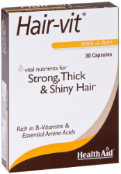 Health Aid Hair Vit Συμπλήρωμα Διατροφής με Βιταμίνες Μέταλλα Ιχνοστοιχεία & Αμινοξέα για Υγεία Μαλλιών 30caps 78