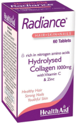 Health Aid Radiance Hydrolysed Collagen 1000mg &Vit.C 60tabs