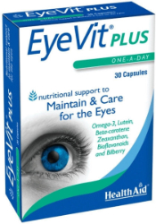 Health Aid EyeVit Plus Συμπλήρωμα Διατροφής για Υγεία Ματιών 30caps 60