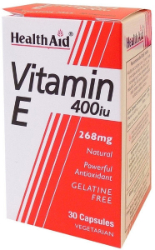 Health Aid Vitamin Ε 400IU (268mg) Συμπλήρωμα Διατροφής Βιταμίνης E για Υγεία Ανοσοποιητικού & Καρδιαγγειακού Συστήματος 30vcaps 150