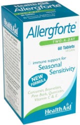 Health Aid Allergforte Συμπλήρωμα Διατροφής για Ενίσχυση του Ανοσοποιητικού Κατά των Αλλεργικών Συμπτωμάτων 60tabs 150